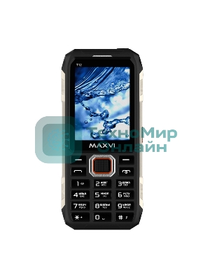 Мобильный телефон Maxvi T12 черный