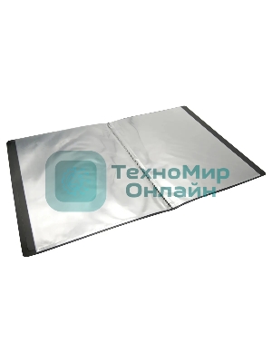 Папка с 20 прозрачными вкладками Бюрократ DeLuxe DLV20RED A4, пластик, 0.7мм, красный