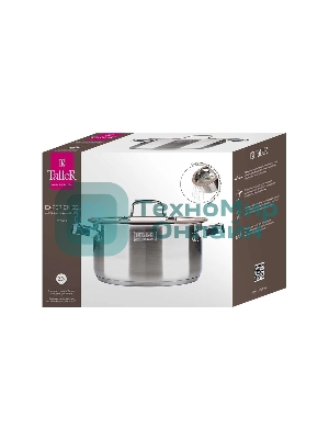 Кастрюля TalleR TR-17353 нержавеющая сталь 18/10, 2.9 л