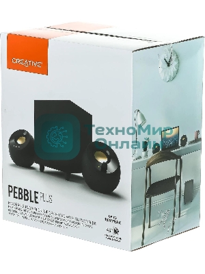 Акустическая система Creative PEBBLE PLUS 2.1 черный 8Вт