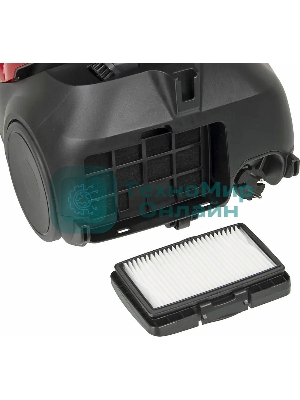 Пылесос Samsung VC20M257AWR красный, 460/2000 Вт, уборка сухая, пылесборник мешок 2.5 л