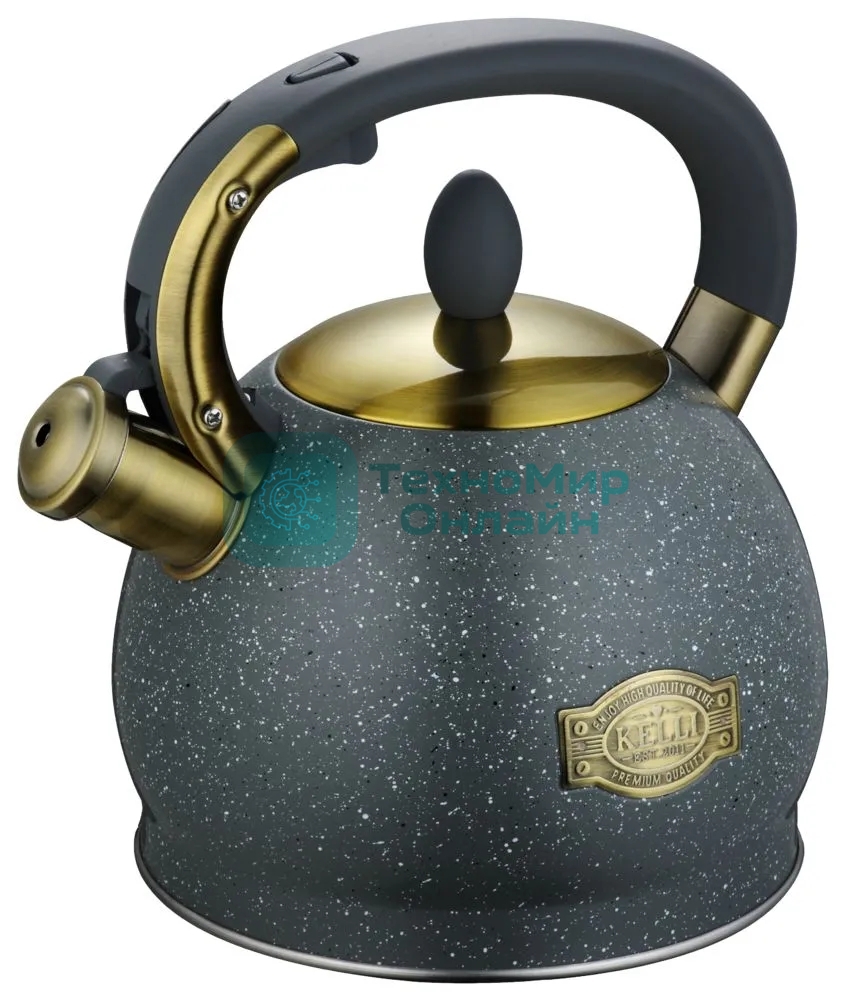 Чайник для плиты KELLI KL-4555 3 л серый