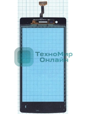 Сенсорное стекло (тачскрин) для OPPO Neo 5 (2015), черное