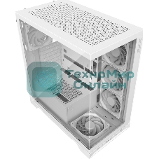 Компьютерный корпус XPG INVADER X WHITE (INVADERXMT-WHCWW) Mid-Tower Gaming ATX PC Case with Panoramic View, Tempered Glass Panels, and RGb Lighting Black