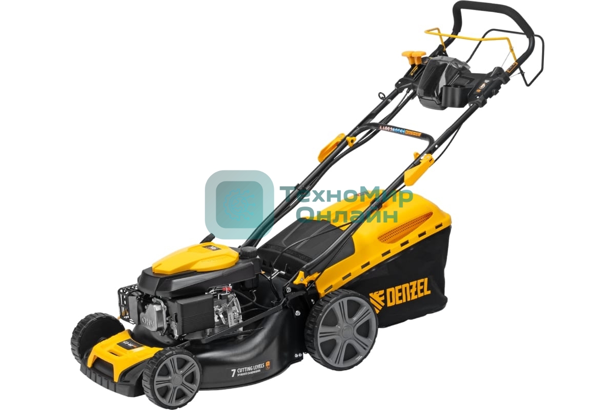 Газонокосилка бензиновая Denzel GLD-460SP-VE, 146 см3, шир. 46см, привод, вариатор, эл.старт, 60 л