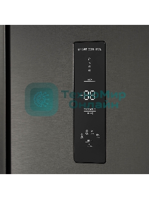 Холодильник Бирюса SBS 541 TGG текстурированное бежевое стекло двухкамерный 343/198 л морозилка слева, NoFrost, Side-by-side