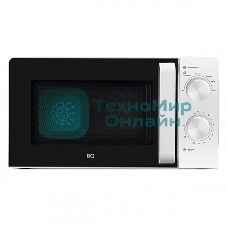 Микроволновая печь BQ MWO-20004SM/W белый, 20 л, 700 Вт, переключатели - поворотный механизм