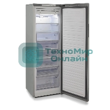 Морозильная камера Бирюса Б-C6047SN, серый металлопласт, 280л, 8 ящиков
