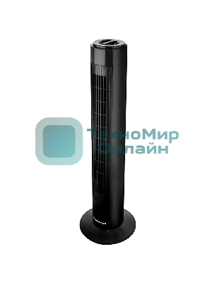 Колонный вентилятор BRAYER BR4952BK, механич.упр., вращение 90°, мощность 50Вт, защита от перегрева