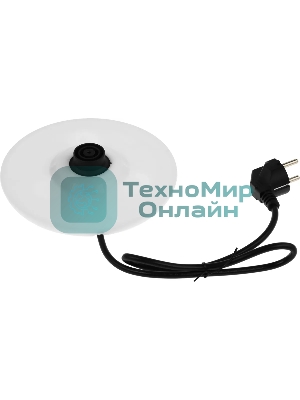 Чайник электрический Centek CT-0025 белый, металл 1.8 л, 2000 Вт, двойные стенки, кнопка вк л, на ручке