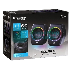 Акустическая 2.0 система Defender Solar 9 10Вт, BT/Light питание от USB