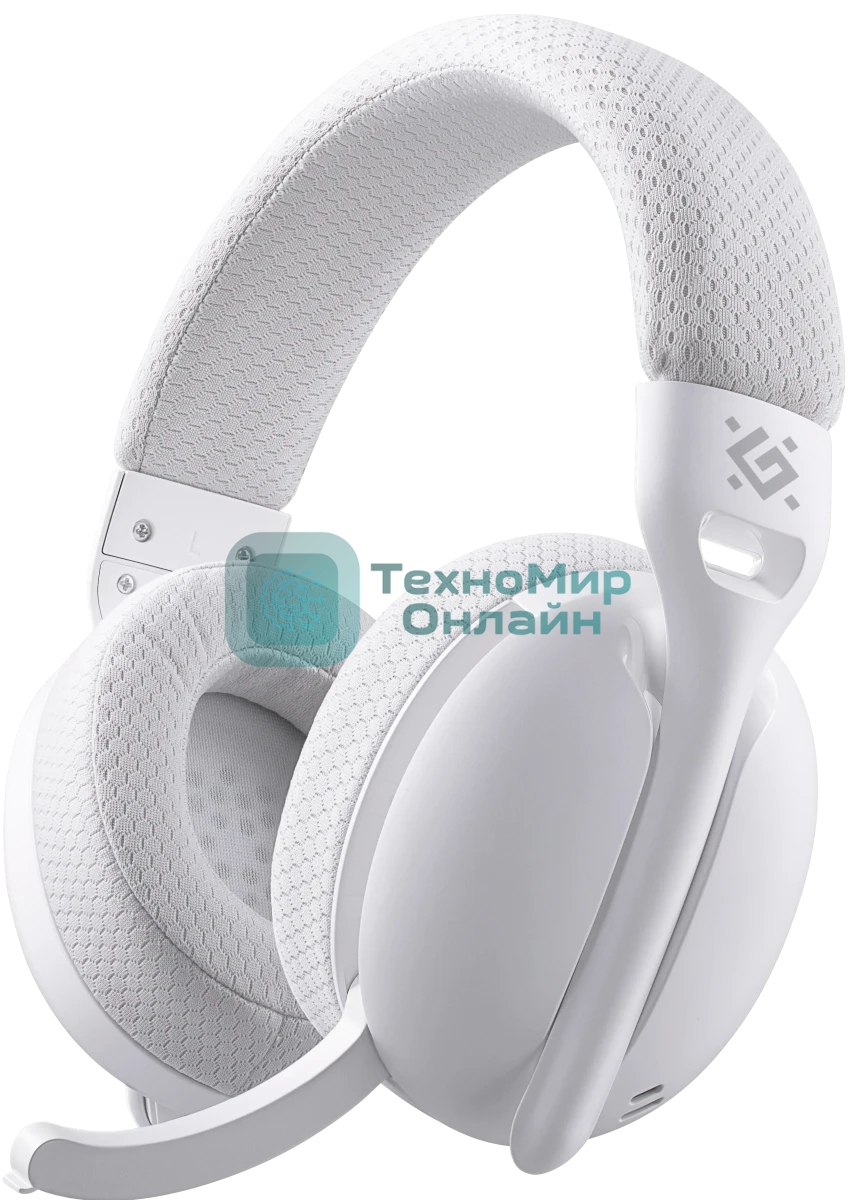 Беспроводные наушники Defender Triple белый, накладные, Bluetooth + радиоканал 2.4ГГц, складная конструкция, микрофон, до 20 ч