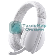 Беспроводные наушники Defender Triple белый, накладные, Bluetooth + радиоканал 2.4ГГц, складная конструкция, микрофон, до 20 ч