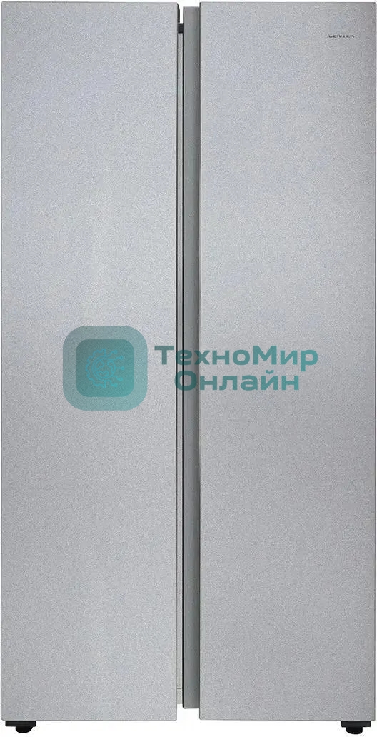 Холодильник Centek CT-1757 NF нержавеющая сталь двухкамерный 271/189л морозилка сбоку, No Frost, Side by Side