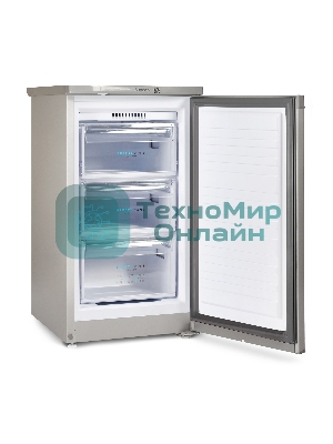 Морозильная камера Бирюса M412 металлик, 80л, 3 ящика