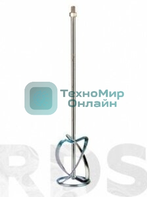 Насадка для миксера Сибртех, для тяжелых растворов,120 х 590 мм, оцинкованная,хвостовик резьба М14