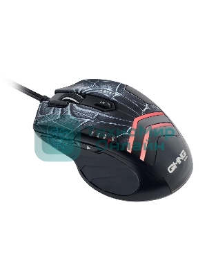 Мышь проводная GMNG XM007 черный/красный, 10000 dpi, USB, кнопки - 7