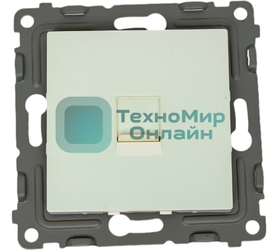 Розетка компьютерная 1-м TOKOV ELECTRIC СП Pixel RJ45 кат.5E механизм перламутр.