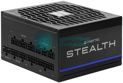 Блок питания Chieftec Stealth SPX-1000-FC (ATX 3.1, 1000W, 80 PLUS PLATINUM, Active PFC, 135mm fan, Gen5 PCIe, Full Cable Management) Retail