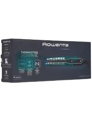 Выпрямитель для волос Rowenta Thermostyle SF7120E0 черный/серый, 30 мм, 230 °C, 6 режимов