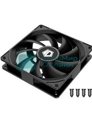 Вентилятор для корпуса ID-Cooling FL-12025K черный 120мм 1250rpm 21db 3-pin