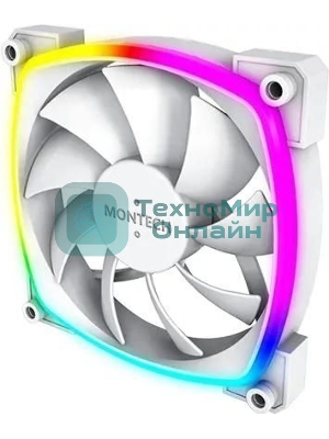 Вентилятор для корпуса MONTECH AX120 PWM белый, 120 мм, 1600 об/мин, 27 дБ, 4 pin