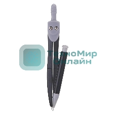 Циркуль Deli EG20904, металл, в комплекте: набор грифелей