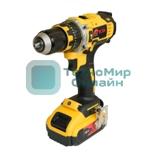 Дрель-шуруповерт Edon AD-18М, 18 В, 2 Ач, 30 Нм, щеточный