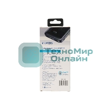 Портативный аккумулятор Gembird GPB-10Q, 10000мА·ч, QC/PD, дисплей, черный