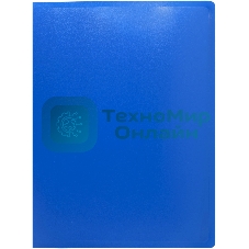 Папка с металлическим зажимом Silwerhof Eco A4, пластик, 0.5мм, синий