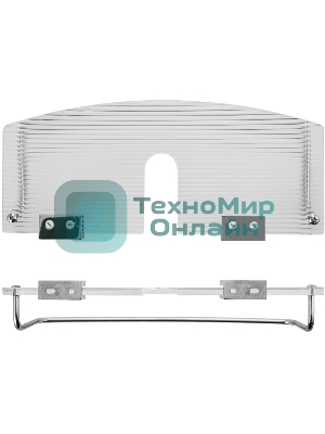 Полка для принадлежностей прямая BRIMIX 14101, для душевых стоек, с бортиком, антивандальная, из оргстекла