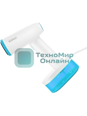 Отпариватель Kitfort КТ-985-3 бирюзовый, 1600 Вт, 28 г/мин, 250 мл