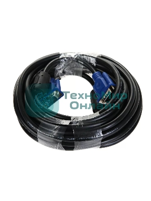 Кабель соединительный SVGA (15M/M) 10m 2 фильтра TV-COM