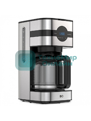 Кофеварка капельная BQ CM2002 стальной/черный, исп. кофе - молотый, 1.5 л, 900 Вт.
