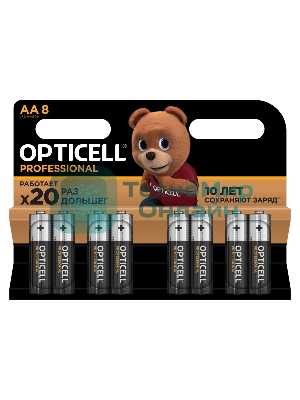 Батарея Opticell Professional AA AA (8шт) блистер