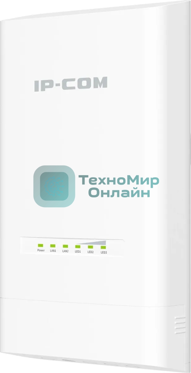 Наружная точка доступа IP-COM CPE12, 5 ГГц, до 867 Мбит/с, IP65, 1х12dbi, PoE, 2х1 Гбит/с, молниезащита 6000В
