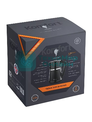 Чайник электрический LEONORD LE-1512 1.7 л, 1850-2200 Вт, черный