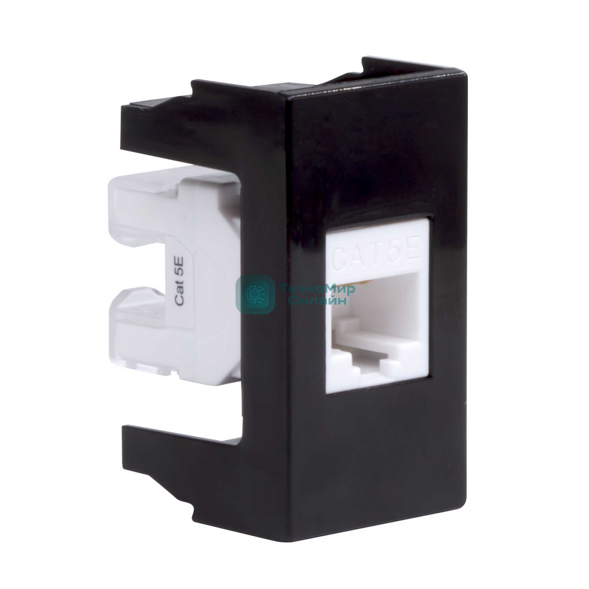 Розетка компьютерная DKC Viva 45238 1-м 1 мод. RJ45 кат.5E черный