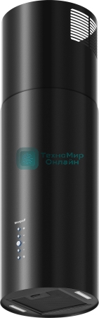 Вытяжка островная цилиндрическая Weissgauff Tubus 1406 Island черный, 35 см, 1200 куб. м/ч, 60 дБ