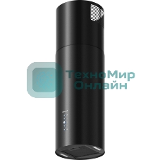 Вытяжка островная цилиндрическая Weissgauff Tubus 1406 Island черный, 35 см, 1200 куб. м/ч, 60 дБ