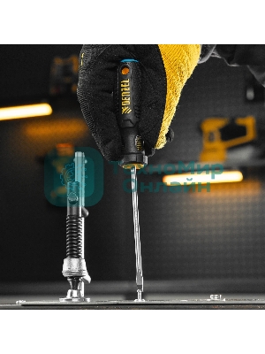 Отвертка Denzel SL4х100 мм, S2, 3к рукоятка