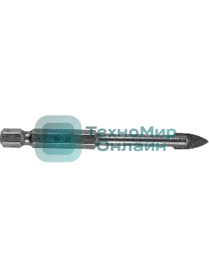 Сверло по керамической плитке и стеклу Matrix, 6 мм, 6-гр хвостовик