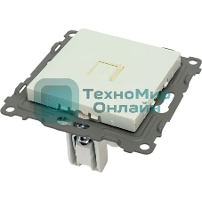 Розетка компьютерная 1-м TOKOV ELECTRIC СП Pixel RJ45 кат.5E механизм перламутр.