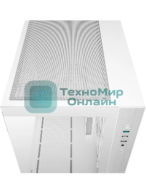 Компьютерный корпус Deepcool CG330 3F WH без БП, боковое окно (панорама), 3x120мм ARGB PWM вентилятора, белый, mATX (R-CG330-BKNGM3-G)
