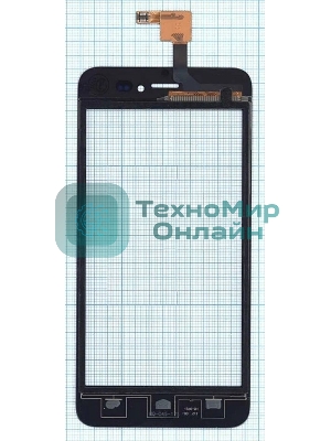 Сенсорное стекло (тачскрин) для Explay Craft, черное