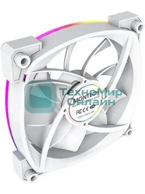 Вентилятор для корпуса MONTECH AX120 PWM белый, 120 мм, 1600 об/мин, 27 дБ, 4 pin
