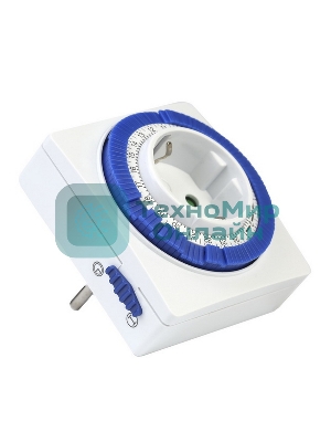 Розетка Smartbuy (SBE-STM1) таймер механический, 3600 Вт