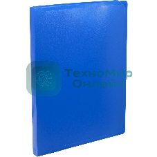 Папка с металлическим зажимом Silwerhof Eco A4, пластик, 0.5мм, синий
