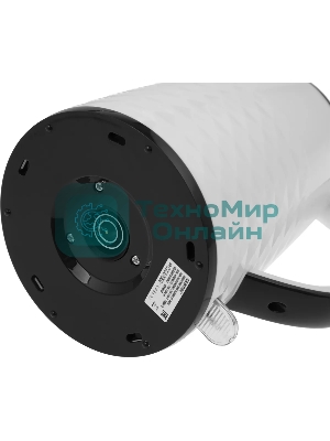 Чайник электрический Centek CT-0025 белый, металл 1.8 л, 2000 Вт, двойные стенки, кнопка вк л, на ручке