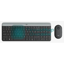 Комплект клавиатура+мышь Logitech MK470 беспроводной, USB, 1000 DPI, чёрный
